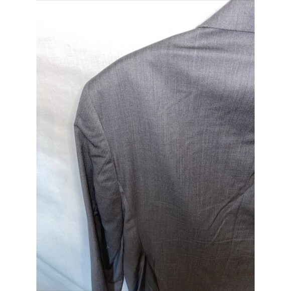 Egara Men’s Dress Blazer Size 44R Gray Wool Slim Fit Business Formal Party - Picture 11 of 13